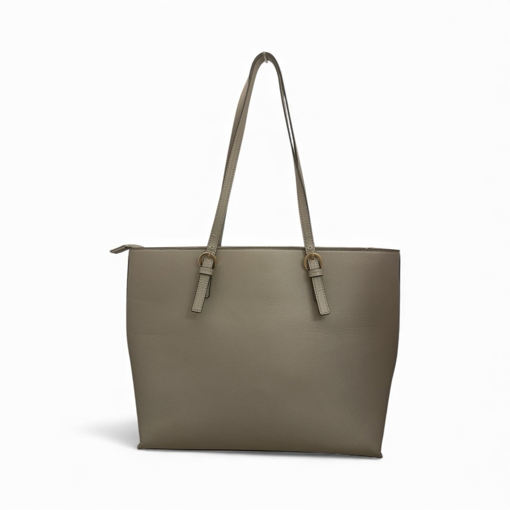 Trendy H & M Taupe Vegan Leather Tote Bag | Free S/H